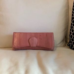 Exotic Leather Eel Skin Clutch